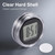 1Pc Mini Motorcycle Clocks,Lighting and Electrical,Stick On Analog Car Clock,Waterproof Stick-On Motorbike Mount Watch Digital Clocks,Mini Car Vent Stick-On Clock Watch for Dashboard Boat Bike Home