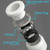 20PCS Push-in Connect Tubing Pneumatic Cap Plastic Tubing Quick Cap Plug Fitting for 1/2 3/8 5/16 1/4 Tube Air Line Fittings