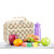 Bluboon Kids Girls Lunch Bag Insulated Lunch Box for school Corduroy Lunch Cooler Organizer School Kids Lunch Tote (Corduroy checkered brown)
