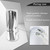 Sterlix Pair Door Mirror Covers Fit Kenworth T680 T880 W990 Mirror Cover Replacement Driver Left and Passenger Right Side (Chrome)
