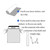 Stainless Steel Magnetic Dishwasher Cover 23.5x26 Magnet Dishwasher Cover