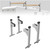 KUAFU Roof Ladder Rack Compatible with Most Enclosed Trailers Cargo Vans