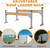 KUAFU Roof Ladder Rack Compatible with Most Enclosed Trailers Cargo Vans