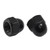 Hordion 1/4-20 Black Acorn Cap Nuts, 304 Stainless Steel Acorn Nut, 20 Pack