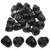 Hordion 1/4-20 Black Acorn Cap Nuts, 304 Stainless Steel Acorn Nut, 20 Pack