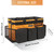 SCAVATA Wearable Cleaning Caddy Bag, Cleaning Caddy Supplies Organizer with Handle & Shoulder Straps for Housekeepers, Under Sink & Car Cleaning Tool Organizers with 4 Foldable Divider (Orange)