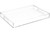 Modern Elegant 16"x12" Rectangle Acrylic Lucite Plastic Decorative Tray Clear Serving Tray with Clear Handles Food Fruit Display Makeup Perfume Storage for All Occasion's By Home Redefined