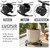 lucpur 6 Pack Plant Caddy with Wheels, 13.5 Inch Metal Plant Stand with Wheels Heavy Duty Wrought Iron Rolling Plant Caddy Plant Dolly Plant Rollers Plant Cart Large Plant Mover