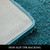 MIULEE Teal Bathroom Runner Rugs Soft Microfiber Bath Mat 24 * 70 Inch