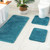 MIULEE Teal Bathroom Runner Rugs Soft Microfiber Bath Mat 24 * 70 Inch