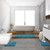MIULEE Teal Bathroom Runner Rugs Soft Microfiber Bath Mat 24 * 70 Inch