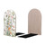 DXTKWL Decorative Bookends 2 Pcs Wildflowers Flower Leaves Butterfly Wood Bookends for Shelves Heavy Books Kids Non-Skid Book Ends Stoppers for Office Desk Kitchen School