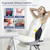 Seat Cushion with Lumbar Support Pillow, Back and Seat Cushion for Office