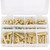 WYNNsky 84PCS Brass Hose Barb Fittings, Air Hose Repair Kit, 1/8’’ 3/16’’ 1/4’’ 5/16’’ 3/8’’ 1/2’’ Barb Splicer, Tee, Barb to MNPT Threads