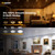Ensenior 12 Pack 5/6 Inch 5CCT LED Recessed Lighting with Night Light