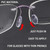 OPUGIT Push-in Eyeglass Nose Pads,10 Pairs Glasses Nose Piece Soft Nose Guards Clear Anti-Slip Nose Bridge Pads Replacement for Rimless/Frameless Eyewear Frame