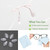 OPUGIT Push-in Eyeglass Nose Pads,10 Pairs Glasses Nose Piece Soft Nose Guards Clear Anti-Slip Nose Bridge Pads Replacement for Rimless/Frameless Eyewear Frame