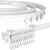 XCK Flexible Ceiling Curtain Track 10m/32.8ft, Bendable Ceiling Mount Curtain Track System for RV, Curved Shower Curtain Rod, Room Divider, Hospital Curtain Track, Ceiling Track for Curtains, White