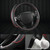 GIANT PANDA Microfiber Leather Steering Wheel Cover for Honda Accord,Civic,CR-V,HR-V,Pilot(Diamond-Pattern-Black+Red Line-Standard Size)