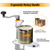 Heavy Duty Commercial Countertop Can Opener with 3 Spare Blades, Opener for Cans Up to 11.8”/30cm, Manual Table Can Opener, With Stainless Steel Blade and Plated Steel Base, Aluminum