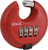 Red Disc Lock for Storage Unit 4 Digit Combination Lock Outdoor Padlock Weatherp