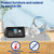 FWUNYVN CPAP Protector Mat, Silicone Protector Mat for CPAP Machine, Nightstand Waterproof Protector Mat Protect CPAP Against Water Spills, Heat Damage, Vibration and Scratches (Light Gray)
