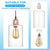 PATIKIL 6 x 4 Inch Clear Glass Shades Replacement, 6pcs Handmade Glass Lamp Shade Cylinder Lampshade Light Fixture with 1-5/8" Fitter for Chandelier Pendant Wall Sconces