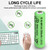 10Pcs NiMh AA 300mAh 1.2V Solar Lights Rechargable Batteries for Lawn Lamps