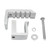 AA-Racks P-AC-10 Aluminum Mounting Clamps Truck Cap Topper Camper Shell for Ford Super Duty Trucks F-250 F-350, Set of 4 - Silver