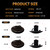 DERMOKA LED Dually Bed Fender Side Marker Lights For 1999-2010 Ford F250 F350 F450 F550 Super Duty Trucks Smoked Len (Amber Red)
