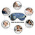 Starry Night Sleep Mask Eye Mask with Adjustable Strap Eye Sleep Shade Cover Blocks Light for Women Men Airplane Travel Nap