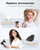 SUPGALIY Dual Voltage Travel Hair Dryer, Mini High-Speed Blow Dryer for Fast Drying, Ionic Hairdryer with Diffuser Gift Women, Lightweight Compact Portable,Quiet,European International 100-240V,Black