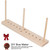 PEAKTREND Bow Maker, Oak Bow Making Tool with 3 Long Stick Lightweight Portable Ribbon Bow Maker DIY Bow Making Tool for Ribbon Wreaths Hair Bows Ribbon Crafts