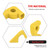 RT-TCZ Tow Hook Covers - Bumper Tow Hook Rubber Protector Exterior Accessories for Ford Bronco 2021-2025 (Style A, Yellow)