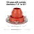 Tent Stove Jack Kit: Flexible Silicone Pipe Boot, High Temp Flue Flashing for Bell Tent, Yurt, & Wood Burners (Triple Wall Pipe Compatible, Stove Pipe OD 1 3/4"-3 1/4")(Orange)
