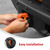 Linskip for Modular Steel Bumper Tow Hook Covers Fit for 2021-2026 Ford Bronco Accessory, Front Bumper Tow Hook Rubber Sleeve Protectors for Bronco Raptor Accessories(Orange)