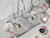 Sink Saddle, Divider Protector Mat, Kitchen Sink Mat, Effective Protection