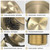 Sogmeter Champagne Brushed Gold Bronze Bathtub Drain, Hair Catcher and 2-Hole Overflow Faceplate, 11.5/16 UNC, Lift and Turn Bathtub Drain Replacement, Tub Drain Stopper
