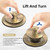Sogmeter Champagne Brushed Gold Bronze Bathtub Drain, Hair Catcher and 2-Hole Overflow Faceplate, 11.5/16 UNC, Lift and Turn Bathtub Drain Replacement, Tub Drain Stopper