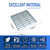 Facoba Galvanized Steel Drain Grate, 12 * 12 in B125 Square Drainage Grate