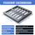 Facoba Cast Iron Drain Grate, 12 * 12 in B125 Class Outdoor Drain Cover