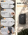 Uniclife Black Metal Donation Box, Wall Mounted Mailbox for Outside