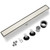 24‑Inch Linear Shower Drain, Brushed Nickel Tile‑Insert Panel