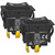 HY60D Rocker Switch (Pack of 2) - RET-EXT 20A 125VAC 4Pin Pushbutton Switch, (ON)-Off-(ON) Push Button Switch