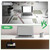 Tolare Under Desk Metal Drawer, Under Desk Drawer Organizer, 360° Swivel Hidden Under Desk Storage Drawers Slide out, No Drill Desk Pencil Drawer Organizer Tray for Home Office Storage