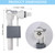 1/2-Inch Thread Diameter Side Mount Toilet Fill Valve Compatible with Toto Wall Mount Toilet Tank