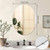JUNEBRUSHS Oval Mirror, Acrylic Oval Bathroom Mirrors 17x14 Inchs