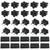 Bonsicoky 20 Pack SPT-1 Vampire Plugs Male and Female, Black
