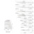 KATISUN 15-Piece White Kitchen Knife Set with Built-in Sharpening Stone, Ergonomic Triple Rivet Fixed Handles, Dishwasher Safe