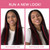 WENNALIFE Red Clip in Hair Extensions Real Human Hair 35g 6pcs 20 Inch Colored Hair Extensions for Kids Women Colorful Hair Pieces Pop-up Style Straight Extensiones De Cabello Humano Con Clip